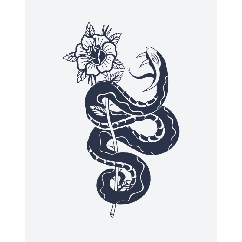 American Traditional Snake